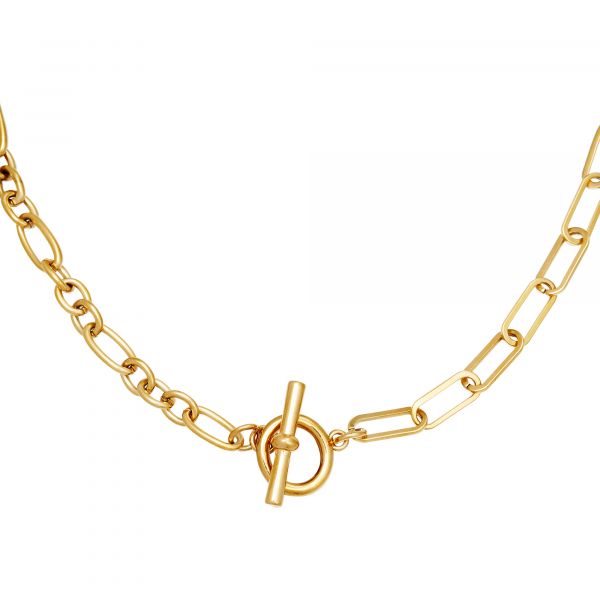 Halskette "Lucky Look" Edelstahl gold