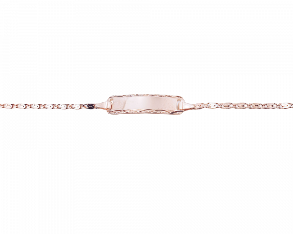Armband Gravur roségold Baby 925 Silber Namensarmband