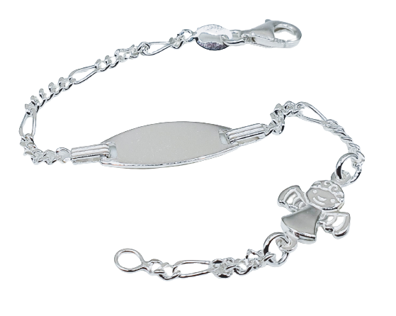 Babyarmband mit Gravur Namensarmband Schutzengel 925 Silber