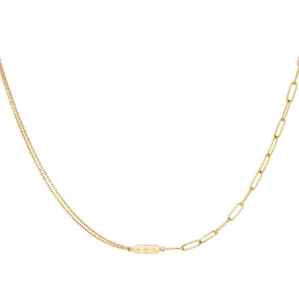 Halskette Edelstahl "soleil" gold
