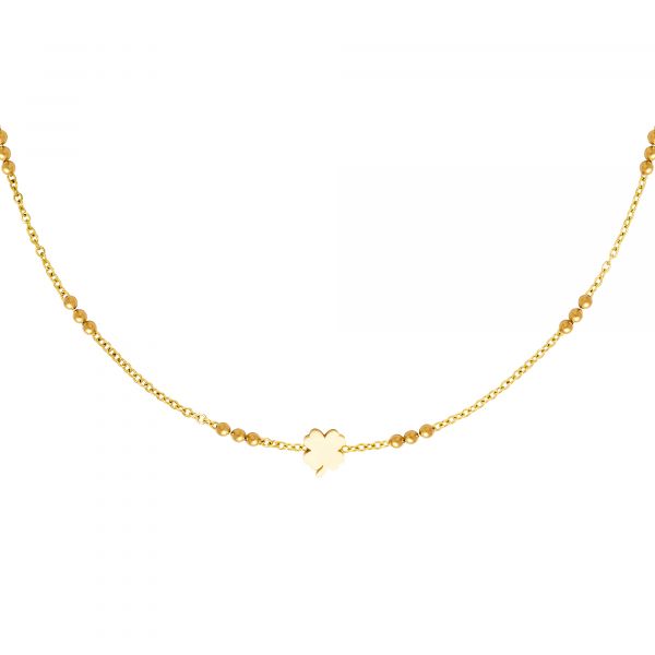 Halskette "Glück" Edelstahl gold